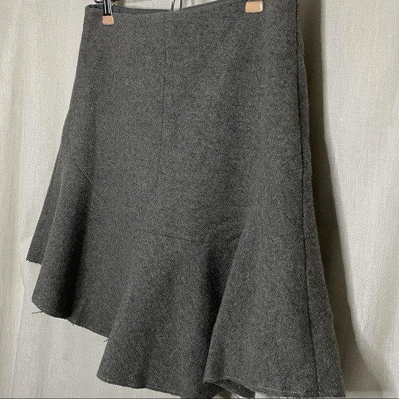 Madewell Atelier Gray Wool Blend Skirt - Picture 6 of 15